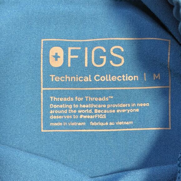 Figs Scrub Set Mens Medium Alps Blue Chisec Top Tansen Jogger Pants - Picture 13 of 16